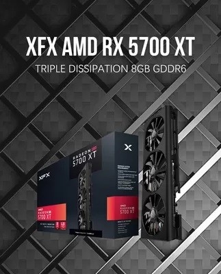 中心のRadeon 2560のRx 5700 Xtのグラフィックス・カード、ETH鉱山8GB GDDR6のグラフィックス・カード